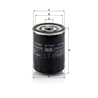Фильтр масляный MANN-FILTER W 718/2